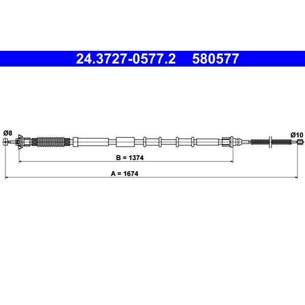 ATE 24.3727-0577.2 Seilzug, Feststellbremse-image