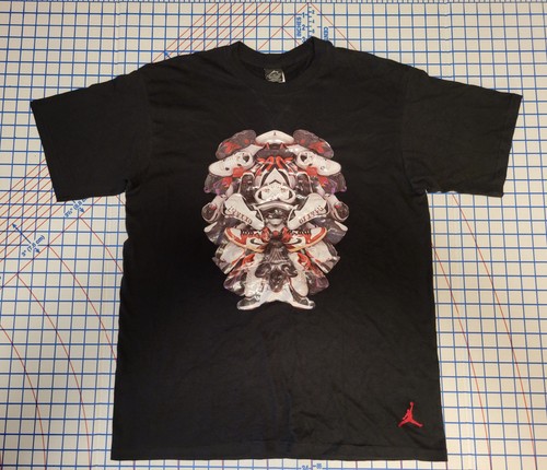 Air Jordan, Vintage OG Nike Air Jordan Shoes T-Shirt Sz. Medium Flight I 1 IV III XI 90s