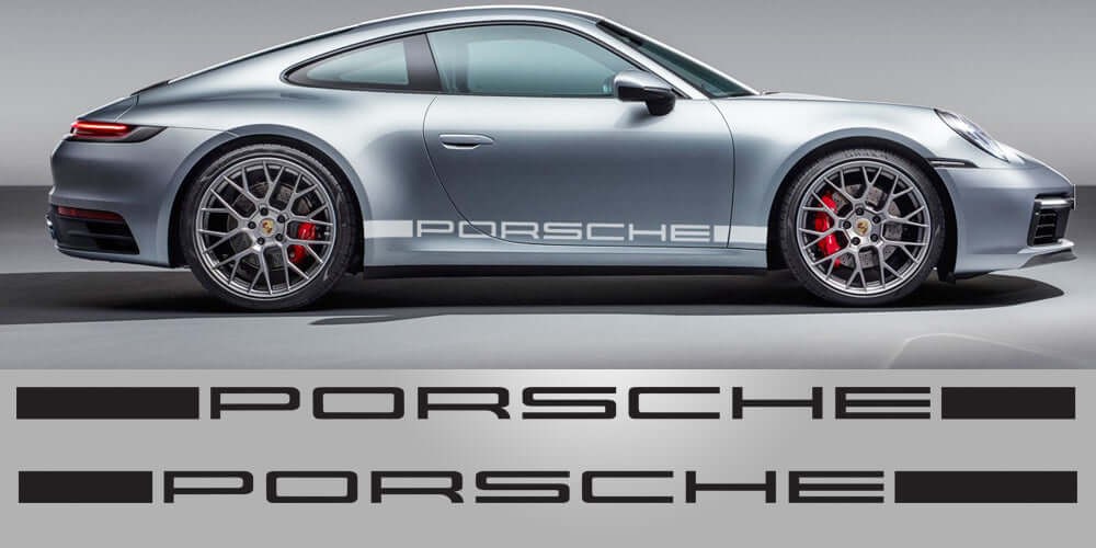 Aftermarket 991/992 Porsche Heritage Side Stripes Decal Graphic Set