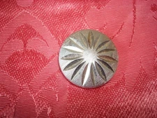 Vintage Silver Tone Scarf Clip Diamond Cut Starburst Flower Design W. Germany KJ