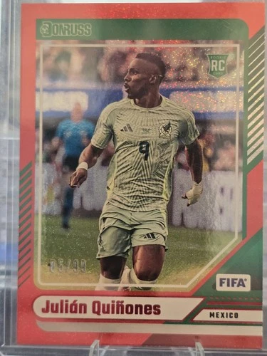 2024-25 Panini Donruss Julian Quinones Rookie RC Red 85/99 Mexico Color MATCH