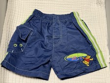 VTG DIsney Winnie the Pooh 2T swimsuit boys swim trunks shorts embroidered