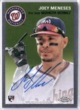 Joey Meneses Rookie RC Auto 2023 Topps Chrome Platinum Base #CPA-JME Nationals