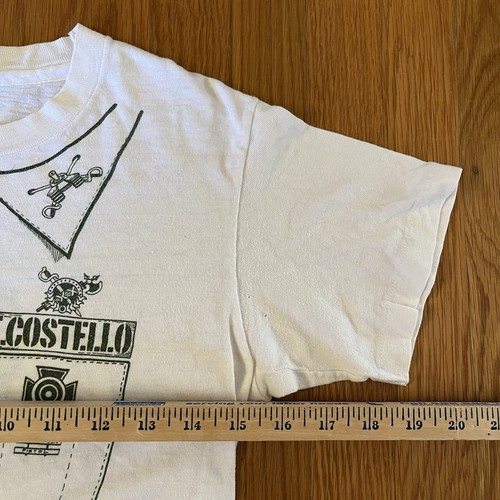 Vintage 1970s Elvis Costello Armed Forces Single Stitch Tee Shirt Made In USA S - Picture 8 of 9