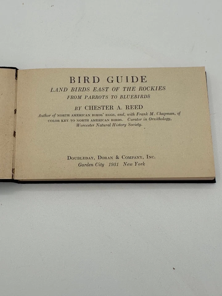 Bird Guide Land Birds East of the Rockies   by Chester Reed 1909 Vintage  - Image 2 of 4