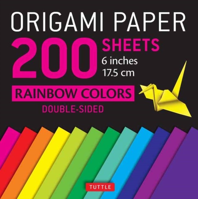 Origami Paper 200 sheets Rainbow Colors 6"" (15 cm) (Notebook / blank book)