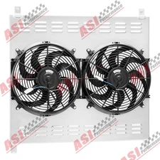 Aluminum Shroud  2x 14'' Fan   Relay Fit 2007-2014 2009 Toyota Tundra CC2993