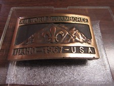 1967 World Jamboree Max Silber Belt Buckle rt2