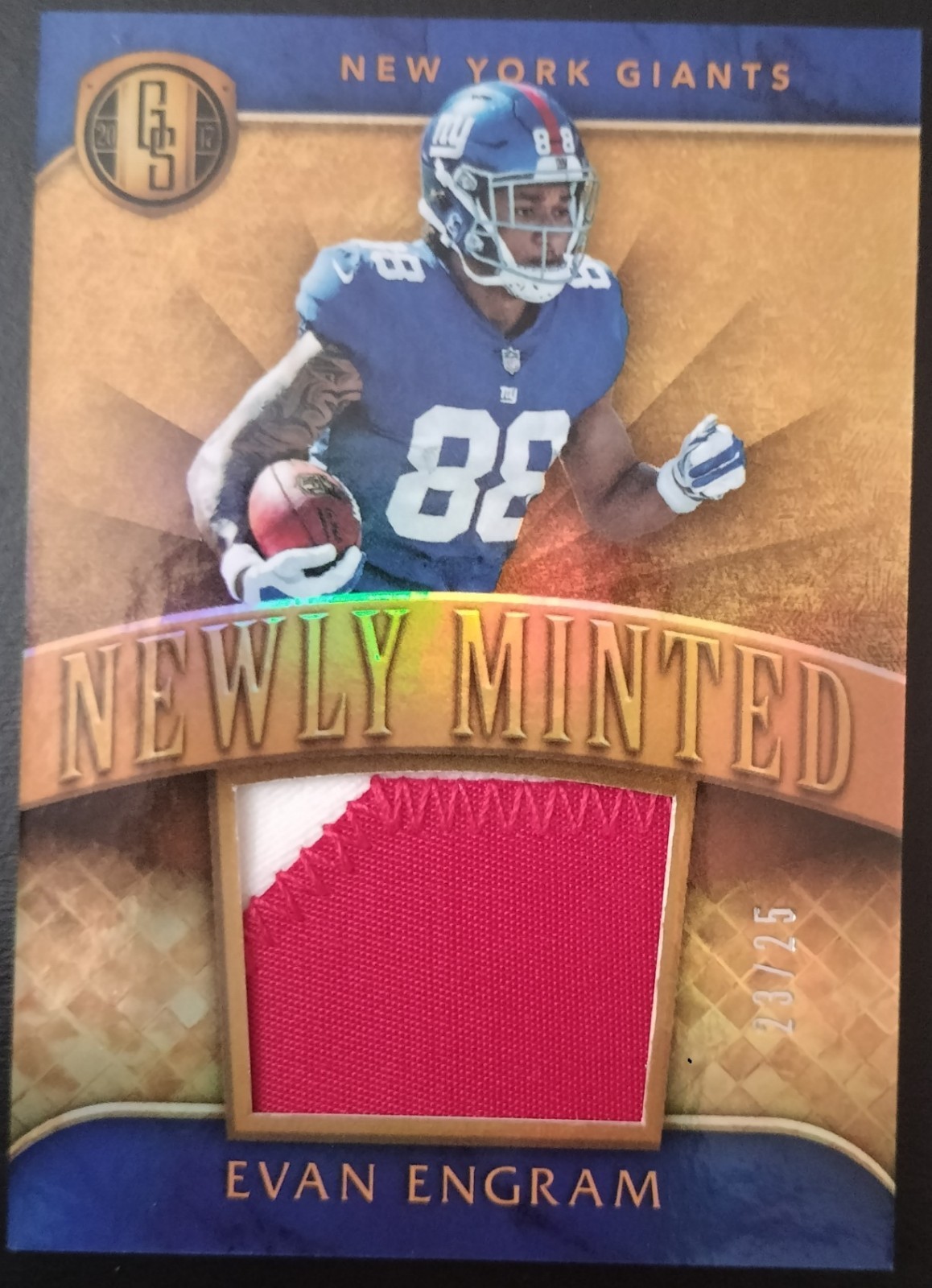 Evan Engram Panini Gold Standard Newly Minted Memorabilia #10 Prime