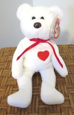 Ty 4th Gen. Rare ODDITY Valentino Teddy w/ a PVC TEDDY TUSH & Mint Canadian Tags