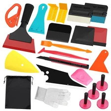 23Pcs Vinyl Wrap Tool Kit Car Wrap Squeegees, Scrapers, Knives Window Tint DIY
