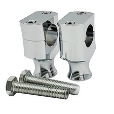 Universal Motorcycle 1 Inch 25mm Handlebar Risers Bar Mount Clamp for Harley