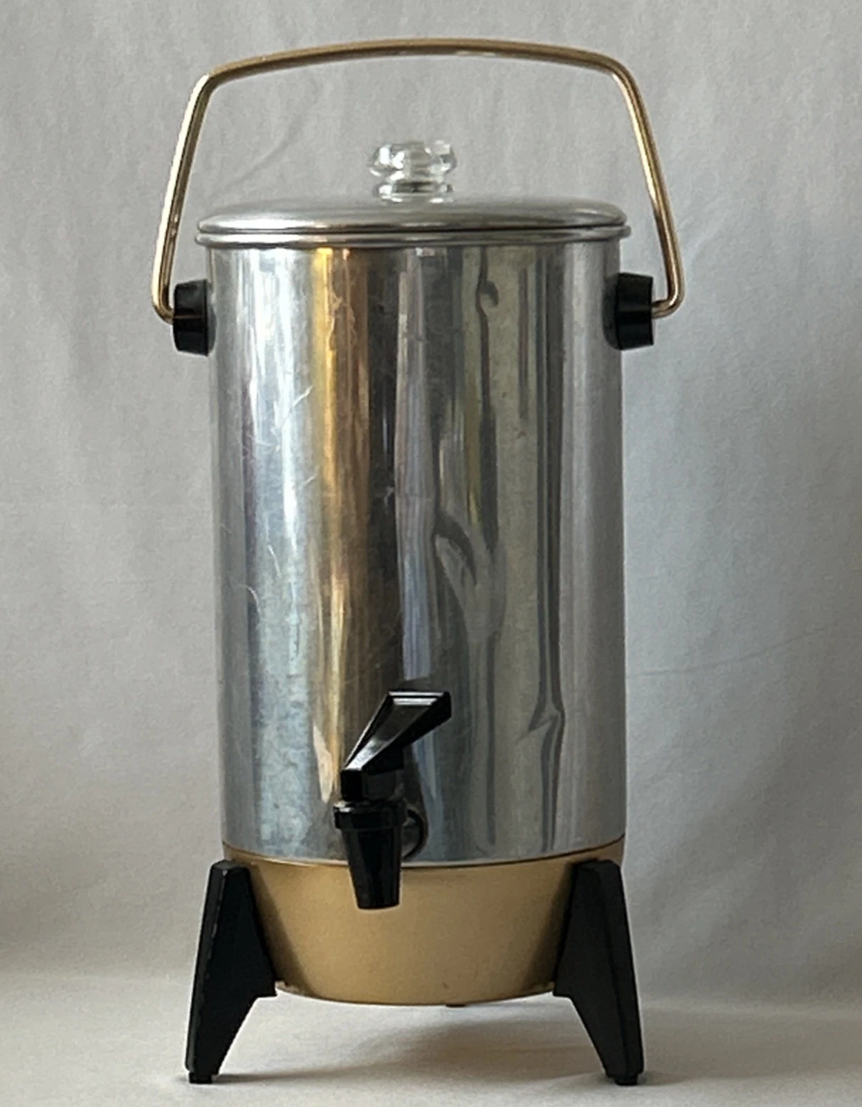 PARTY PERK BY MIRRO Electric Percolator COFFEE POT 22 CUP B-9292-75 USA Complet