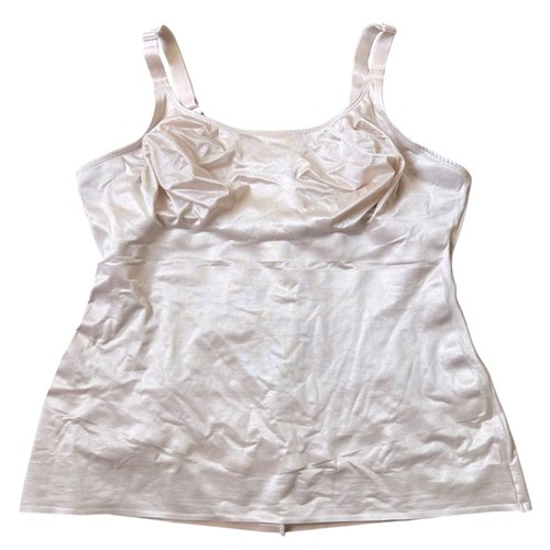 RUBY RIBBON | Women Pale Nude Original Cami Shaping Top size 42 Adjustable Strap
