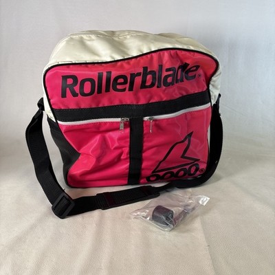 Vtg 90s Hot Pink Rollerblade Inline Skates Vented Carrying Case Bag W/Brake Kit