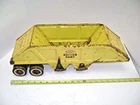 1960s Pressed Steel Tonka Yellow Floating Tandem Axle  Bottom Dump. For Fix Up.
