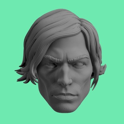 Star Wars Custom Black Series The Stranger Qimir Head Sculpt 6  1/12 The Acolyte