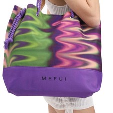 Me Fui Borsa Mare MA25 A030X21 Con Fantasia Astratta Colore Viola