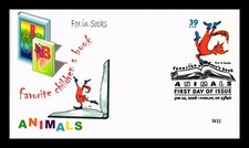 DR JIM STAMPS US COVER FOX FAVORITE CHILDREN'S BOOK ANIMALS FIRST DAY ISSUE