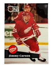 Excellent: Vintage 1991-92 PRO SET Jimmy Carson Detroit Red Wings Trading Card
