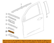 GM OEM 15-22 Colorado Front Door Exterior Trim-Nameplate 23465289