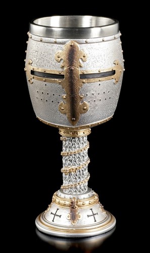 Calice Cavaliere Crociato - Coppa Fantasy Da Collezione Dedicata Ai Cavalieri Medievali Delle Crociate In Terrasanta