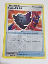 RUSTED SHIELD TRAINER 061/072  Shining Fates Pokemon Card Reverse Holo NEW