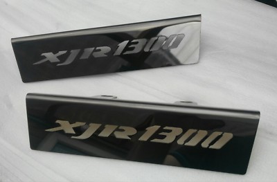 Yamaha XJR 1300 2006 5WMD SCHWARZ SPIEGEL POLIERT EDELSTAHL MOTORKOPFABDECKUNGEN e002