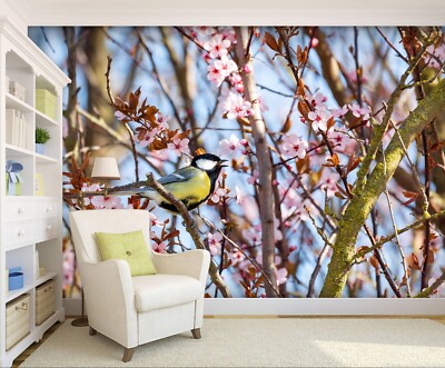 3D Magpie Flower Branch ZHUA17 Wallpaper Wall Murals Removable Self-adhesive Ann