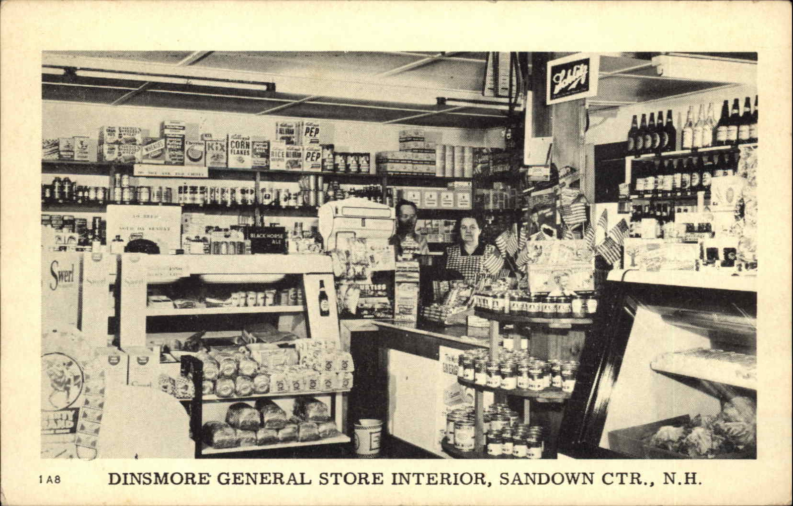 Sandown Center NH Dinsmore General Store SCHLITZ Beer Sign Postcard eBay