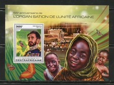 CENTRAL AFRICA 2018 55th ANN OF THE ORGANIZATION OF AFRICAN UNITY S/S  MINT NH