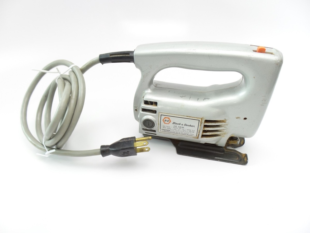 Black & Decker #7510 Jig Saw 2.4 Amp 1/7 HP SPM 3000 Mfd 1970
