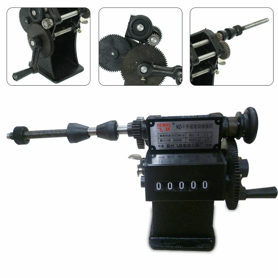 Dual purpose Manual /Coil Winder Hand Coil Winding Machine 0-99999 USA SALE - Image 4 of 4
