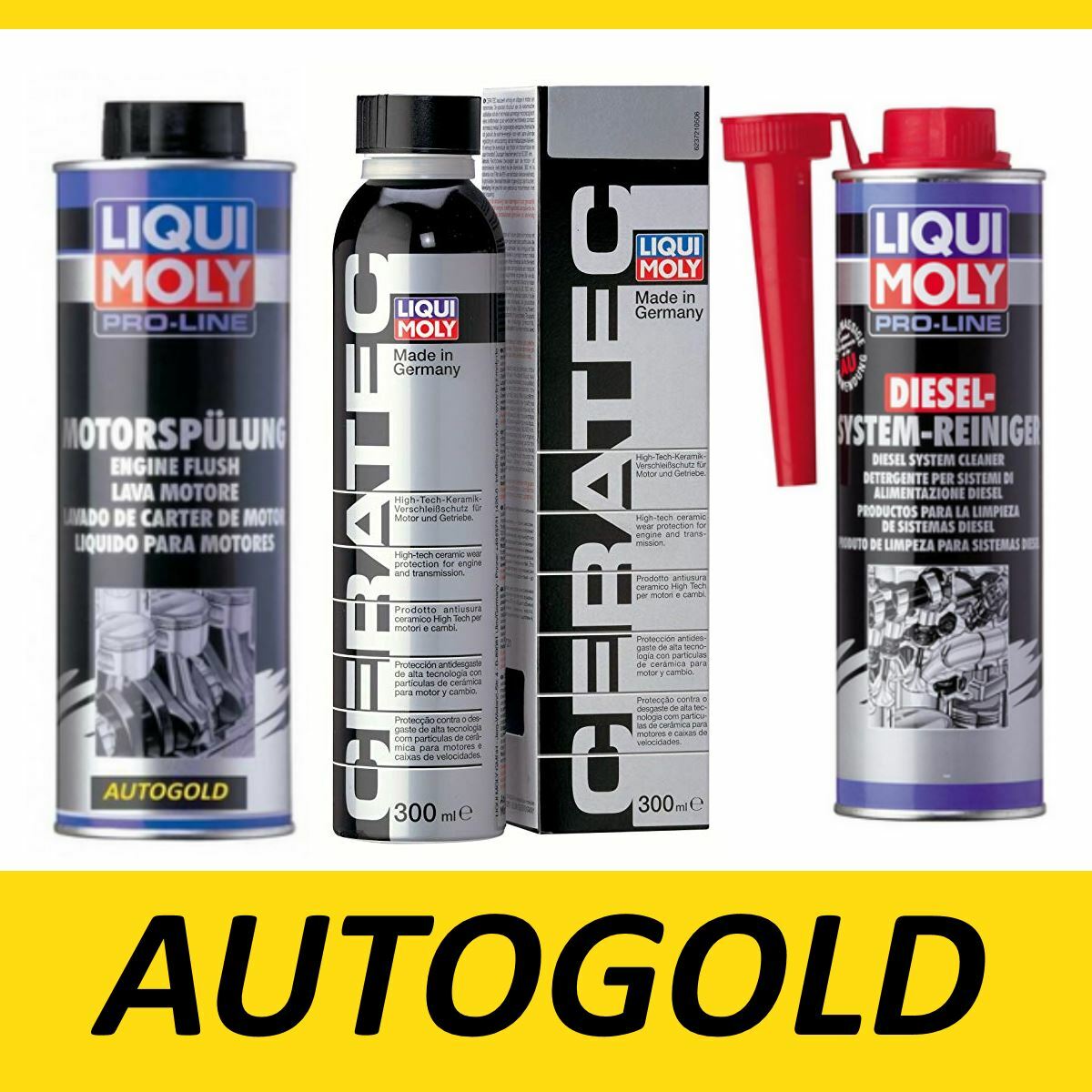KIT RESTAURO MOTORI DIESEL - 3 Additivi Liqui Moly di alta qualità professionale