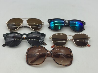 Lot of 5 - Assorted Brands Models Sizes Styles Men's/Women's Sunglasses (#6)