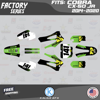 Graphics Kit for COBRA CX50 JR 2014-2021 Factory - Green