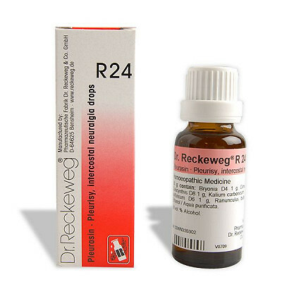 Dr. Reckeweg R24 (Pleurasin) (22ml) PURE AYURVEDIC REMEDY FREE SHIPPING
