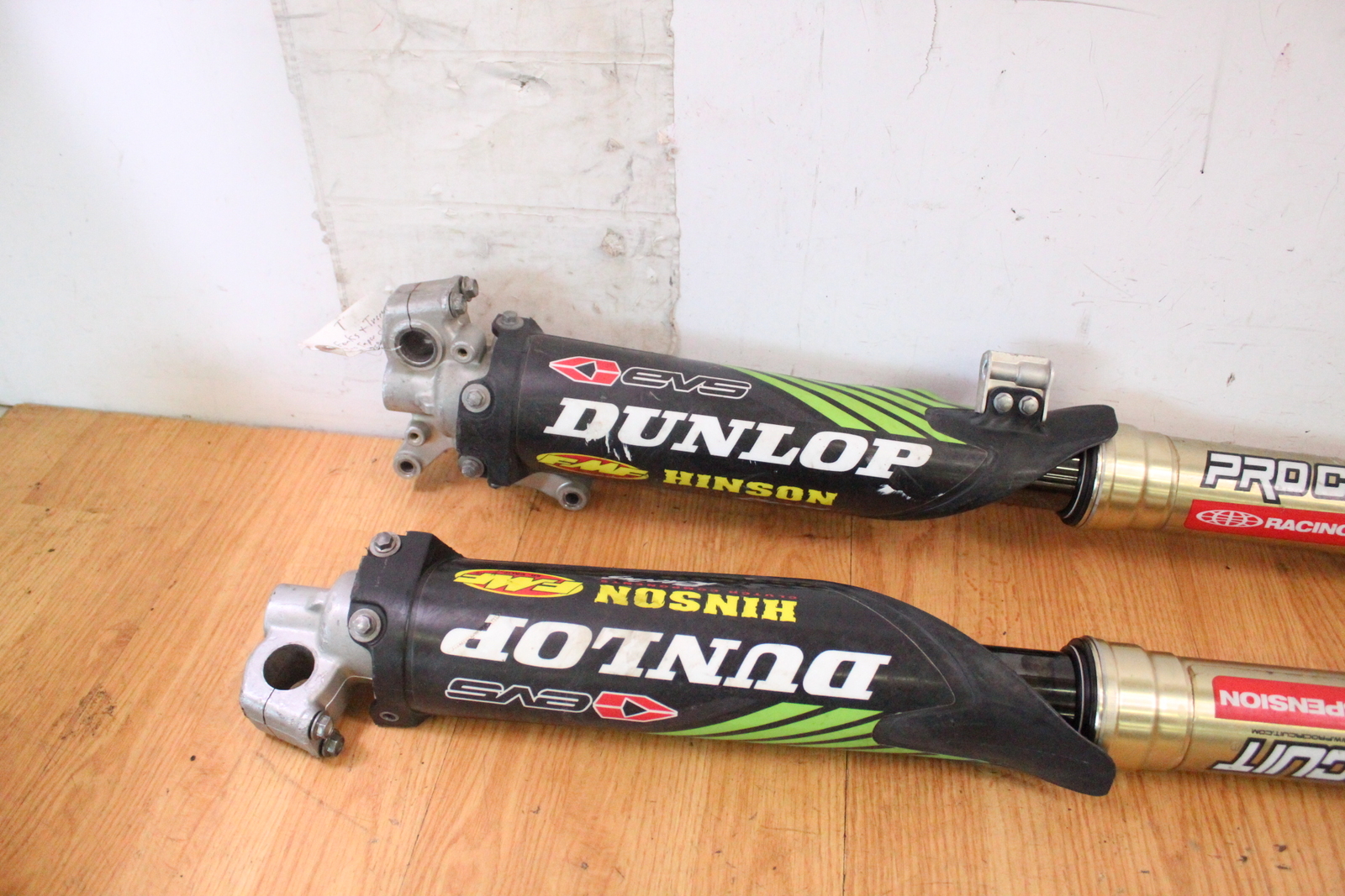 2012 KAWASAKI KX450F Front Forks Triple Clamps & Pro Taper Mounts & Handlebar eBay