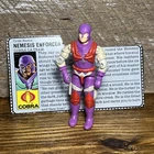 Vintage GI JOE 1987 Cobra Nemesis Enforcer with Card