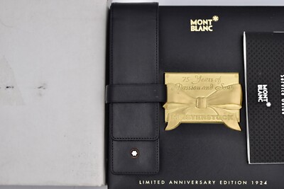 MONTBLANC Meisterstück 75th Anniversary Leather Pouch Siena Black