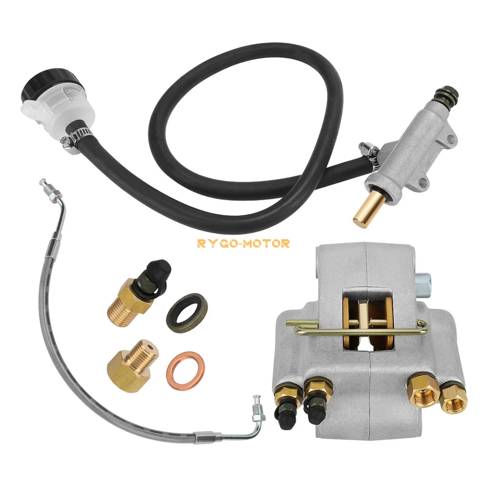 Rear Brake Caliper Master Cylinder w/Hose for 2001 Polaris Diesel 455 Worker 500 - Image 3 of 4