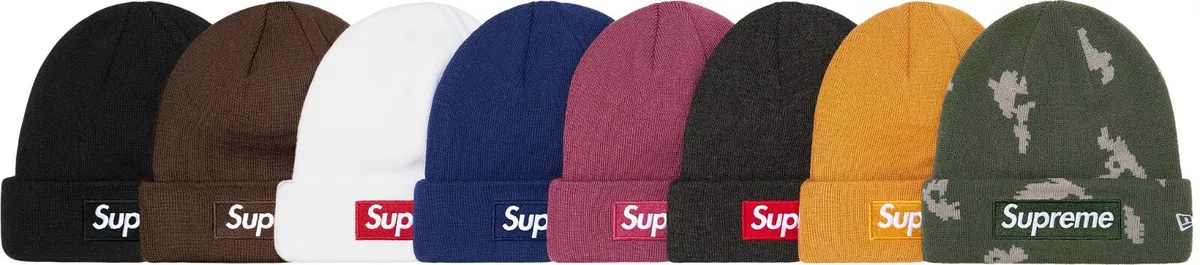 Supreme x New Era Box Logo Beanie 'Light Blue' | Men's Size Onesize