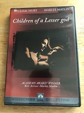 Children of a Lesser God DVD, 1986 William Hurt Marlee Matlin