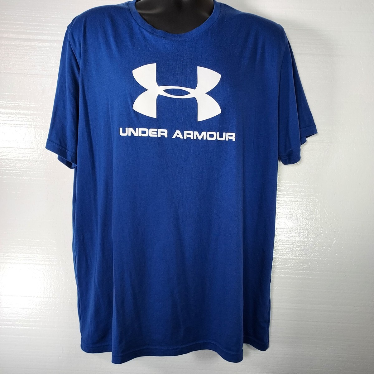 Under Armor Shirt Mens XXL/TTG/EEG Blue Short Sleeve Crew Neck
