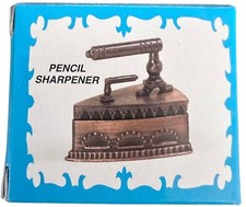 Clothes Iron Die Cast Metal Collectible Pencil Sharpener