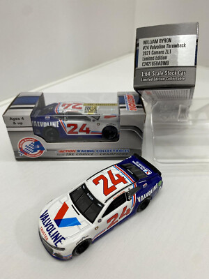  NASCAR 2021 WILLIAM BYRON #24 DARLINGTON VALVOLINE 1/64 CAR