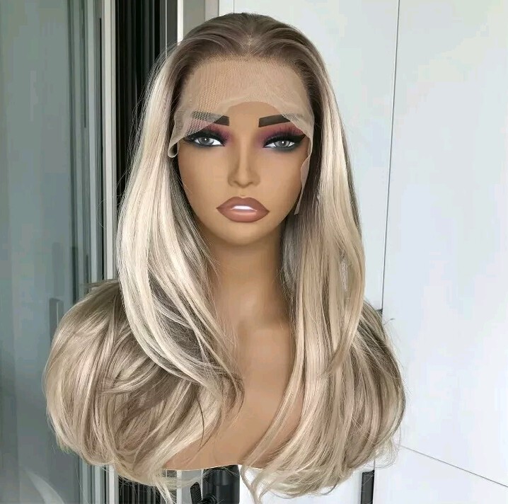 - Human hair blend dirty blonde wig Human hair blend lace front ombré blonde | Mercari main image 2