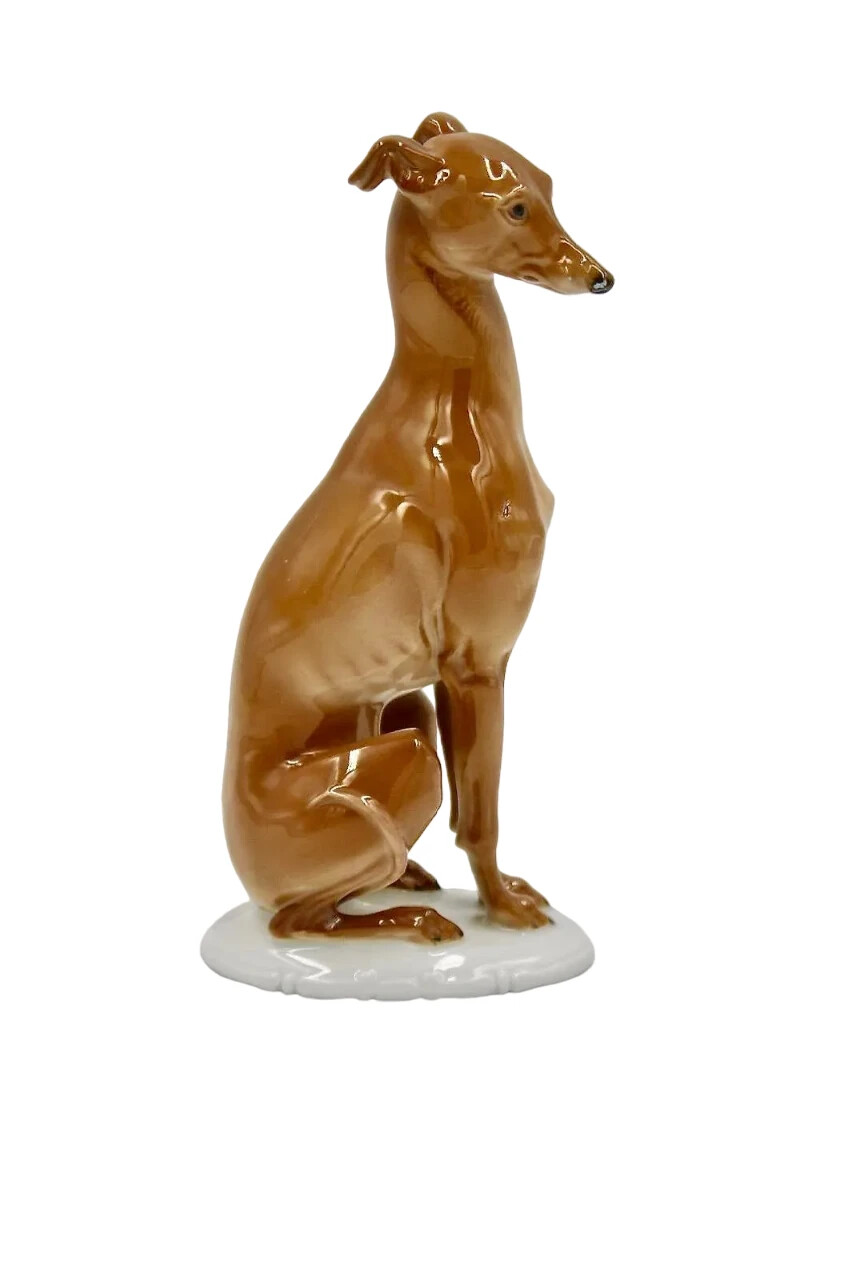 RARE Art Deco Rosenthal porcelain figurine Italian Greyhound dog Prof T