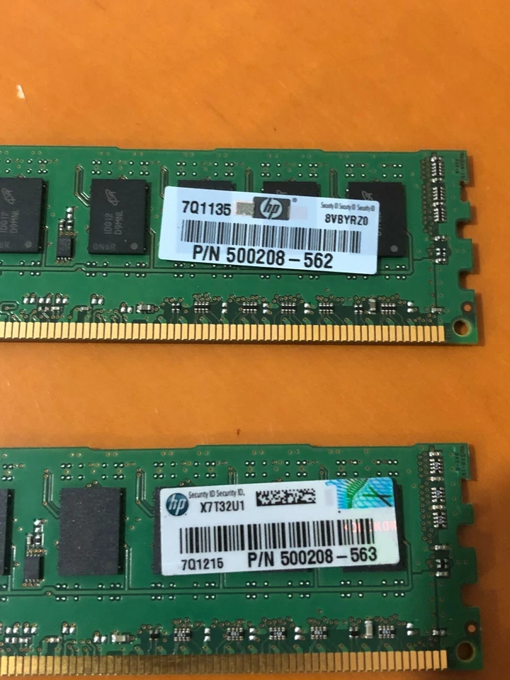 Micron MT9JSF12872AZ-1G4G1ZE 2 Modules of 1GB PC3-10600 PN 500208-562 Memory RAM - Image 2 of 4