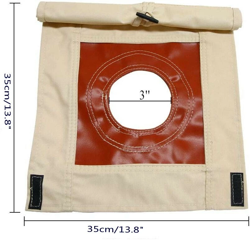 3inch Fire-resistan Stove Hole Jack w/ Canvas Edging Flap Bell Tent  Accessory | eBay